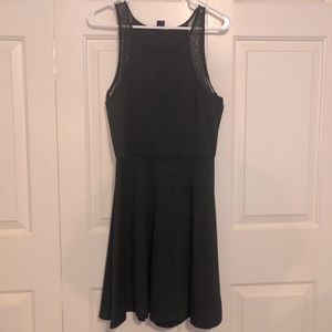 Black Tank Dress with Lace Detail